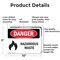 Signmission Hazardous Waste Danger Sign, Aluminum, 10in W x 7in L, 2PK OS-2PACK-DS-A-710-L-2026 - alternate 8